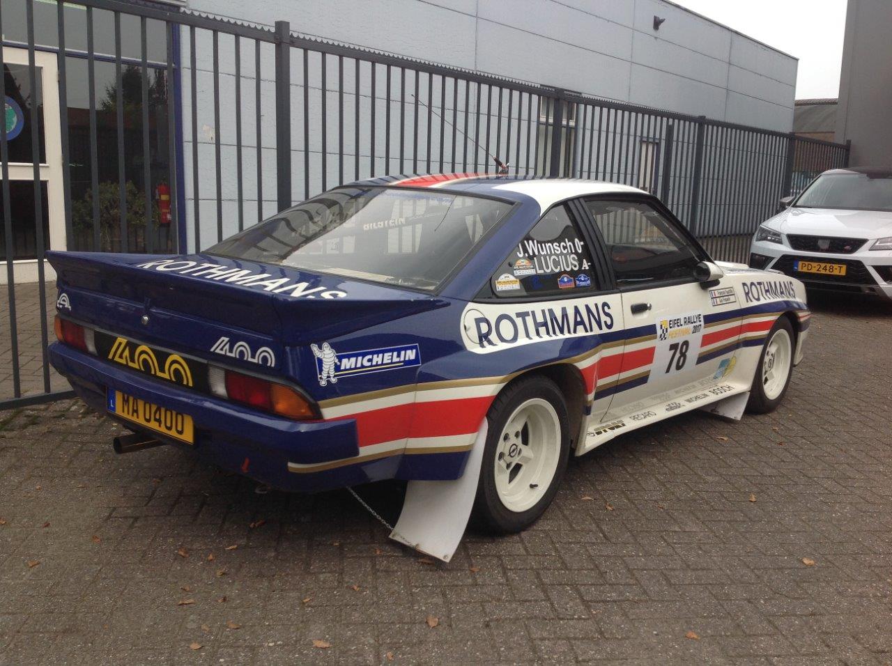 Opel Manta 400 Rothmans Lamp kit (102)
